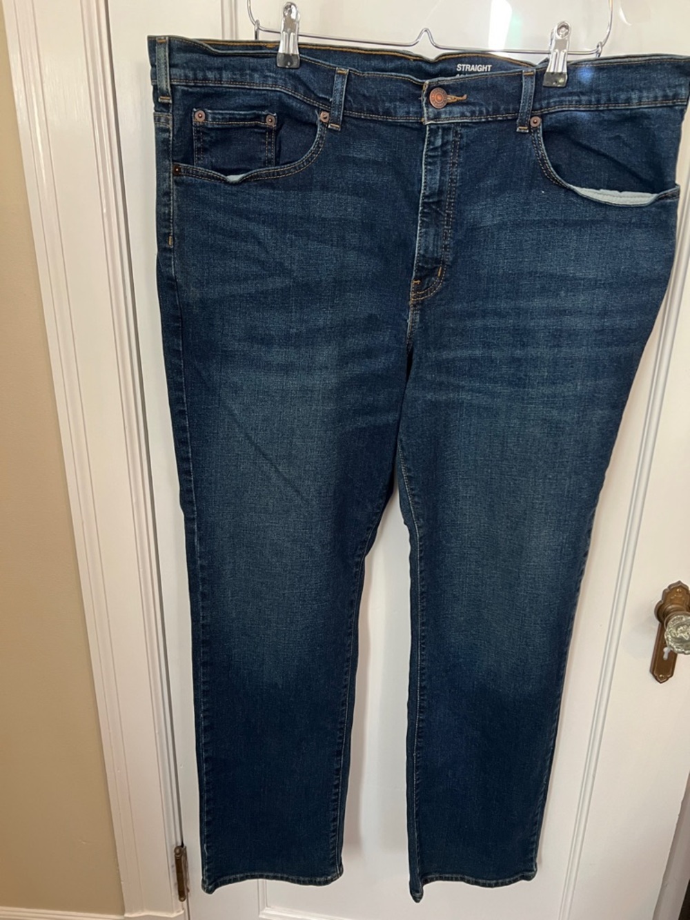 Sonoma Men's Straight Jeans in Dark Blue Denim